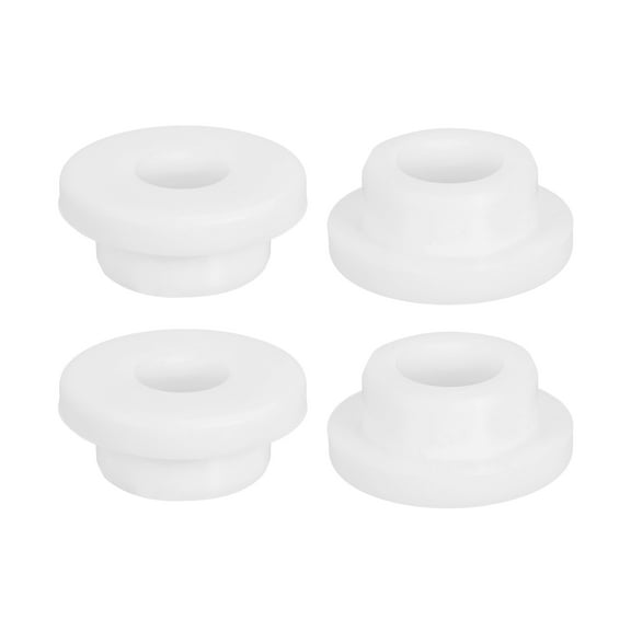 Uxcell 4Pack Rubber Grommets 24mm Drill Hole, 15mm ID White Hole Plug Grommet