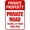 Warning Sign 1, variant on Funny Private Do Not Read Sign - 8"x12" Tin Metal Humorous Decor for Home Bar Man Cave