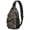 Camo and Leaf Black Pattern, variant on Camo and Maple Green Pattern Sling Backpack, Unisex Hiking Chest Pack with Side Mesh Pockets, Earphone Hole Port Gift Ideas for Holiday Birthday Gifts