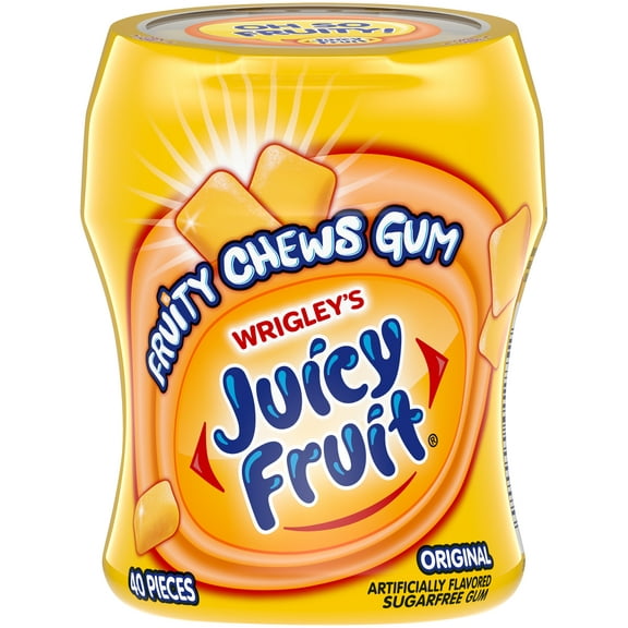 Juicy Fruit Original Bubble Gum - 40 Piece Bottle