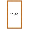thumbnail image 2 of 10x20 Honey Brown Real Wood Picture Frame Width 0.75 inches | Interior Frame Depth 0.5 inches |, 2 of 8