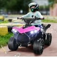 thumbnail image 6 of LAZY BUDDY 6V Battery Powered Kids Ride On ATV 4-Wheeler Quad Car Toy with Music, Headlights & Treaded Tires for Toddlers 2-4 Years Old, 6 of 10