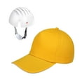 thumbnail image 2 of Kuntesetty Sports Bump Hat Baseball Bump Hat with Cap Insert Shockproof Summer Hard Cap for yellow, 2 of 9