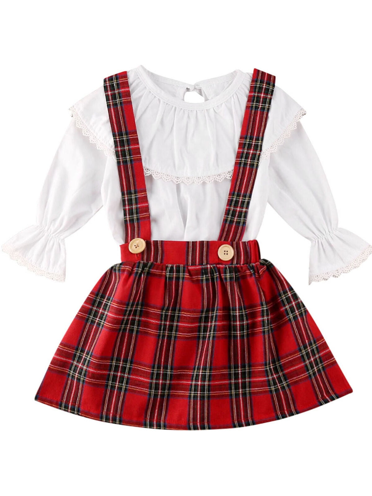 girls tartan outfit