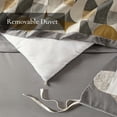 thumbnail image 6 of 9 PCS King Jacquard Oversized Duvet Style Comforter Set Gold, 6 of 10