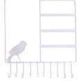 thumbnail image 4 of Soporte de Pared Vintage Sunnimix Pendientes Colga de Soporte de Collar Blanco Metal 24 x 44 cm, 4 of 8