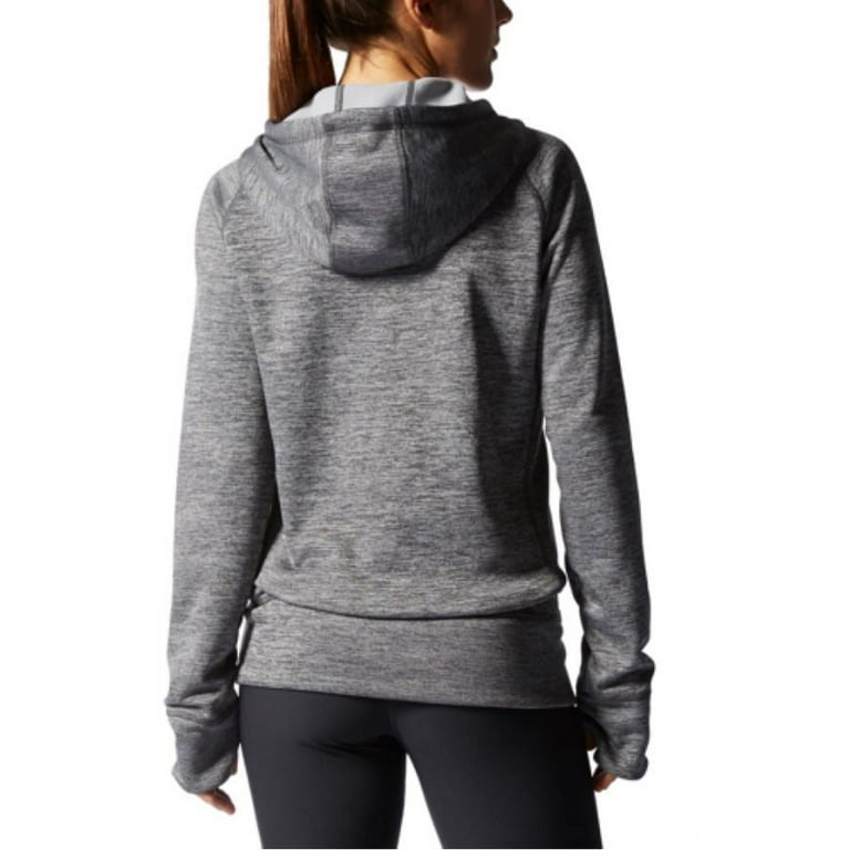 Adidas Grey, Team Women\'s X-Large) Hoodie(Dark Climawarm Issue Heather Pullover