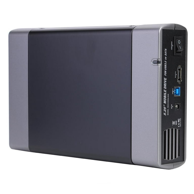 Aktudy 5.25 inch Hard Disk Case USB3.0 USB-B Adapter 8T External HDD Enclosure - Walmart.com