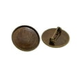 thumbnail image 4 of Base de 10 Broches en Blanco Bandeja Redonda de Cabujón de 25 Mm para Insignia Bronce Sunnimix Bisutería Cabochon en blanco, 4 of 8