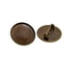 thumbnail image 4 of 10 piezas de bronce blanco Splilla Cabujón Ajustes Bandeja de 25 mm con Pasador Redondo en la Parte Posterior, 4 of 9