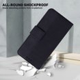 thumbnail image 7 of Wallet Phone Case Cover Compatible with iPhone 15 Plus, Vintage for Men Business Embossed PU Leather Flip Protective Case with Wrist Strap Kickstand for Apple iPhone 15 Plus 6.7 inch,Black, 7 of 7