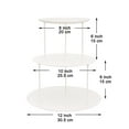 thumbnail image 2 of Youngever 3 Tier Serving Tray, 3 Tier Cupcake Stand, Dessert Stand, Plastic Platter Tray, Appetizer Serving Tray, 2 of 4