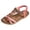 L, variant on Rokment Womens Bohemian Beach Wedge Low Heels Dressy Sandals Ethnic Vintage Rhinestones Heart Charms Elastic Ankles Strap Comfortable Dress Walking Summer Shoes A Size 6