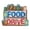 Food Drive (Shelf) Patch, variant on 12 pieces 2" Custom Activity Scouts Applique Fun Patches - Food Drive - Box Of Food Patch