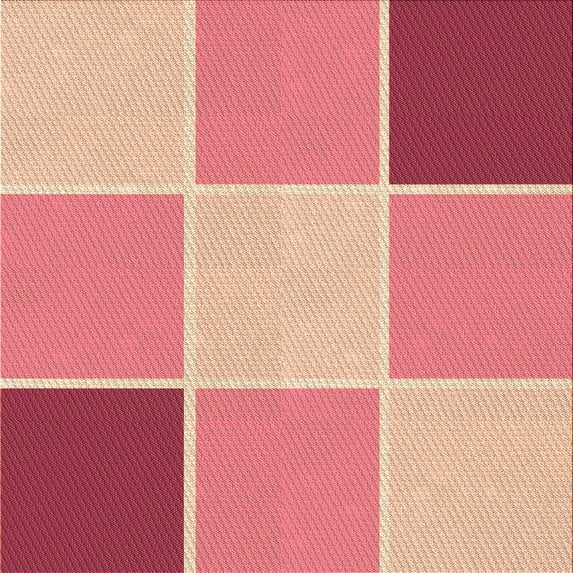Ahgly Company Machine Washable Indoor Square Transitional Crimson Red Area Rugs, 5' Square