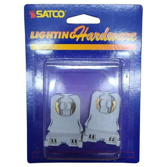 Satco 3017956 Plastic Fluorescent Lamp Holder, Pack of 2