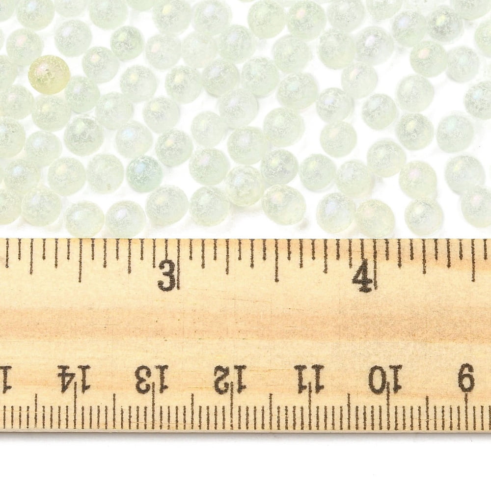 Luminous Glow in the Dark Transparent Glass Round Beads No Hole/Undrilled Beige 5mm about 2800Pcs/bag