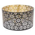thumbnail image 1 of Huecar Sombra de Lámpara, Tono de Lámpara de Cilindro de Metal Estructura de Hierro Tallado Floral Versátil para Dormitorios, 1 of 7