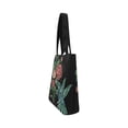 thumbnail image 3 of ASHLEIGH Hummingbird Rose Canvas Tote Bag Shoulder Handbag for Women Girls, 3 of 4