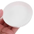 thumbnail image 2 of 100 tapas de papel para vasos de café desechables, blancas, para viaje, de papel, para café y té., 2 of 7