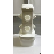 EXO Hydroponics Growing System Tier 2 Mini Tower - Advanced Indoor Gardening Kit for Healthy Plants - Automate Aeroponics Mini Indoor Outdoor Home Grow Herb