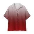 thumbnail image 6 of Cotton Linen Tops for Women - 2026 Summer Gauze Shirts Button Down V Neck Half Sleeve Blouses Dressy Casual Clothes, 6 of 8