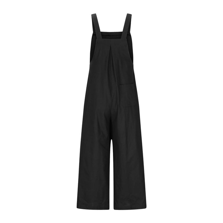 XADYUY Girls Overalls Size 14-16 Casual Sleeveless Wide Leg