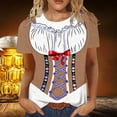 thumbnail image 6 of KHONTS Oktoberfest Womens Tops Short Sleeve Novelty T-Shirt Short Sleeve Funny Printed Shirts 22-Purple XXXXL, 6 of 7