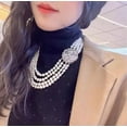 thumbnail image 2 of K-KED Four Strands 9-10mm South Sea Baroque White Pearl Necklace18"-21", 2 of 4