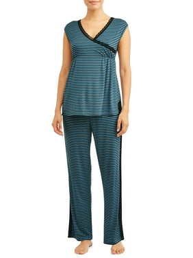 Maternity Nurture by Lamaze Nursing Sleeveless Top and Pants Sleep Set - Available in Plus Sizes