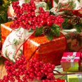 thumbnail image 4 of 10PCS simulación de bayas ramo de adornos artificiales manualidades para banquetes de Navidad, 4 of 7