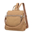 thumbnail image 2 of Anti-Theft Convertible Backpack for Women Men, Waterproof Nylon Shoulder Bag Handbag with Multi Pockets(Beige), 2 of 9