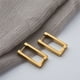 thumbnail image 2 of Pendientes geométricos cuadrados para mujer, pendientes rectangulares de Metal de Color dorado, regalos de joyería de nueva moda 2021 Tan Jianjun unisex, 2 of 2