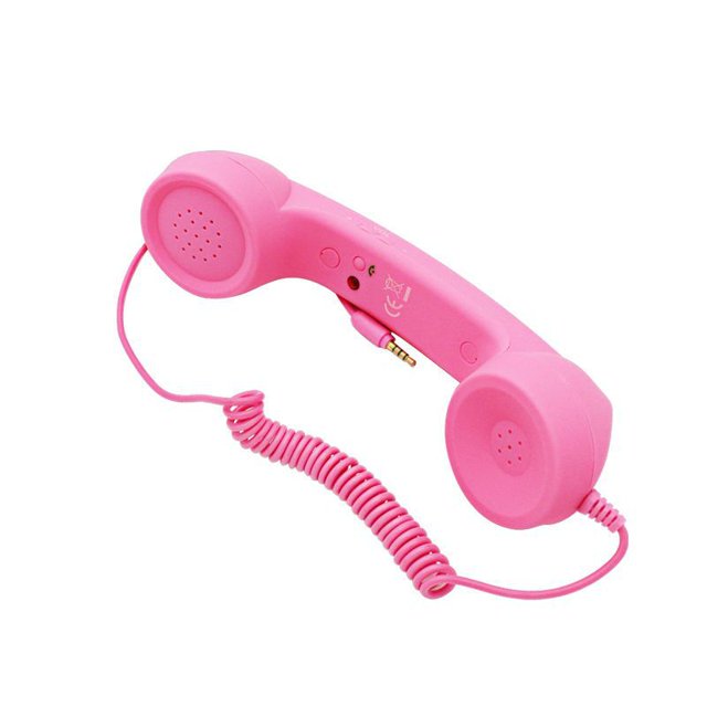Receptor de teléfono móvil, micrófono, auricular, teléfono retro, tipo fijo, auricular, tipo universal