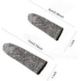 thumbnail image 4 of 20 PCS Finger Cots Cut Resistant Protector, Finger Covers for Cuts, Gloves Life Extender, Cut Resistant Finger Protectors for Kitchen, Work, Sculpture, Anti-Slip, Reusable, 4 of 5