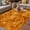 Orange, variant on Black Geometric Outdoor Rug for Patio/Deck/Porch, Non-Slip Large Area Rug 3 x 5 Ft, Contemporary Minimalism Abstract Pattern Indoor Outdoor Rugs Washable Area Rugs, Camping Rug Carpet Runner