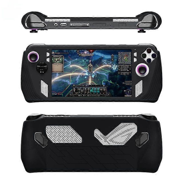 Funda protectora para la consola portátil Asus Rog Ally 2023, diseño ergonómico de silicona, a prueba de golpes, antideslizante y anticolisión.
