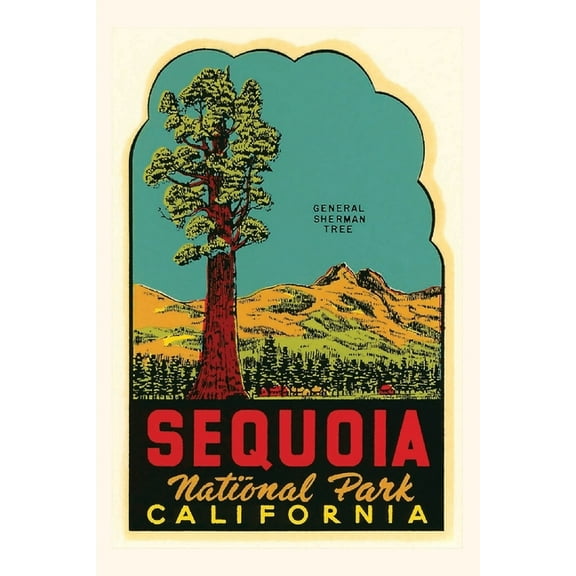 Pocket Sized - Found Image Press Journals: Vintage Journal Sequoia National Park Decal (Paperback)