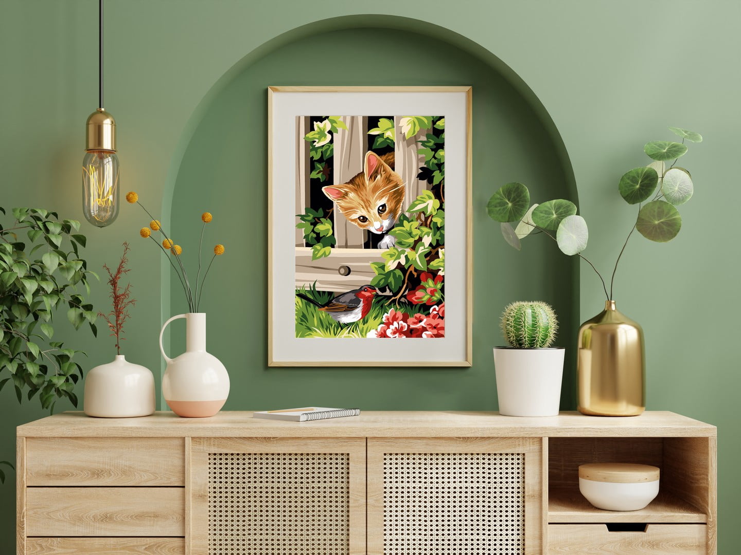 Needlepoint canvas for halfstitch without yarn The Barrier SEU928.368 Seg De Paris Printed Tapestry Canvas