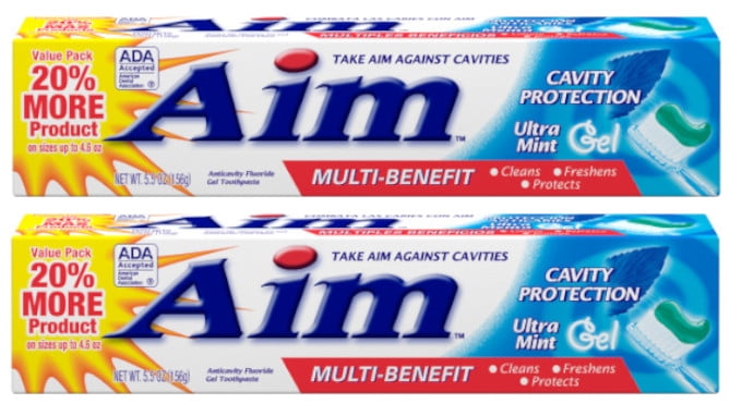 aim multi benefit toothpaste