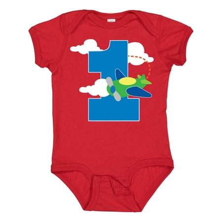 

Inktastic 1st Birthday Airplane Pilot 1 Year Boys Gift Baby Boy Bodysuit