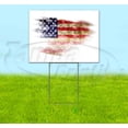 thumbnail image 1 of American Flag (18" x 24") Yard Sign, Includes Metal Step Stake, 1 of 6