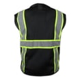 thumbnail image 2 of 2X Black Two Tones Safety Vest, ANSI/ ISEA 107-2015, 2 of 4