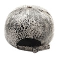 thumbnail image 4 of Jiibva Snakeskin-Leather Baseball Cap Unisex Casual Dad-Hat Adjustable Snapback for Women Men Street Trend Casual Sunscreen Caps, 4 of 7