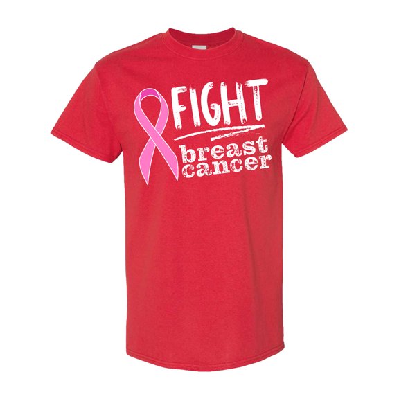 Inktastic Fight Breast Cancer Pink Ribbon T-Shirt