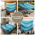 thumbnail image 6 of Turquoise Striped Large Tapestry for Bedroom Wall Hanging Tapestry,Modern Abstract Art Wave Moire Gradient Ceiling Backdrop Tapestries Poster Blanket Wall Decor for Teens Room Living Room 85" x 90", 6 of 8