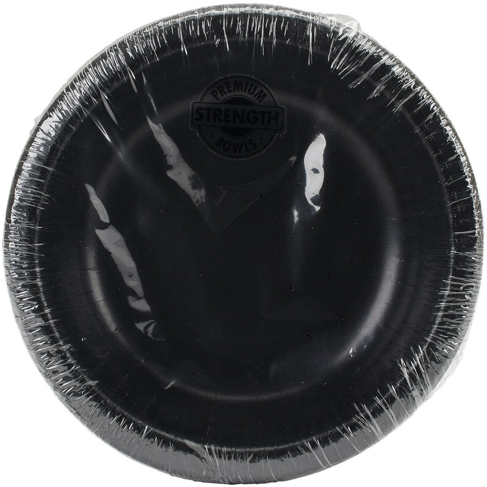Paper Bowl, 20 oz, 20pk, Black