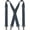 Charcoal Gray, variant on Men's High Elasticity X-Back Suspenders – 4 Rotating Hooks, Knit Acrylic-Polyester, Casual & Work, 3.8-Inch Wide for Jeans/Pants