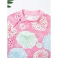 thumbnail image 5 of iEFiEL Girl's Pink Rash Guard Set Bathing Suit Long Sleeve Shirt with Skirt Bottom Swimsuit, 5 of 7