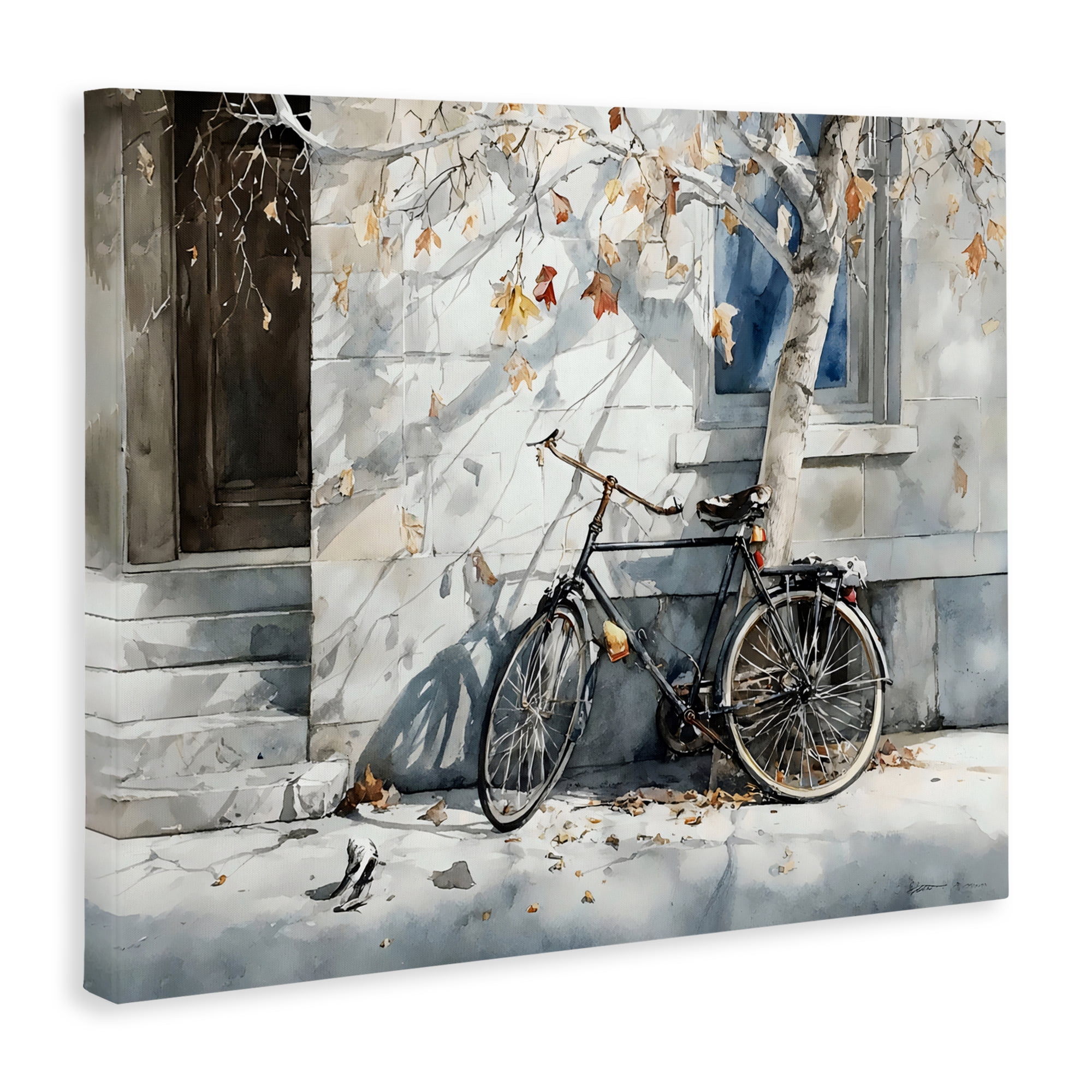 Stupell Industries Autumn Ride on Quiet Street Canvas Wall Art, design by Franklyn Gregory